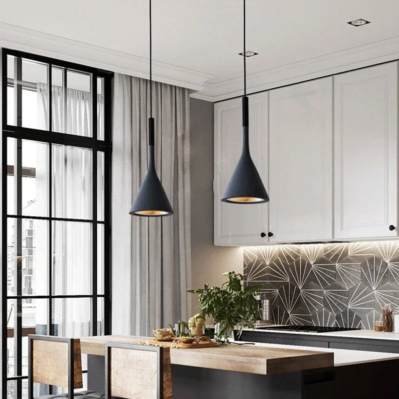 Modern Led Pendant Lights  White Light E27 Hanging Lamp Lampshade Home Chandelier