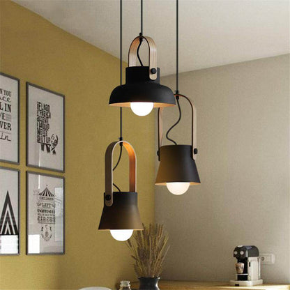 Nordic Loft LED Iron Pendant Lights Restaurant Room Bedroom Simple Hanging Lamp Home Indoor Kitchen art de pendant lamp Lighting