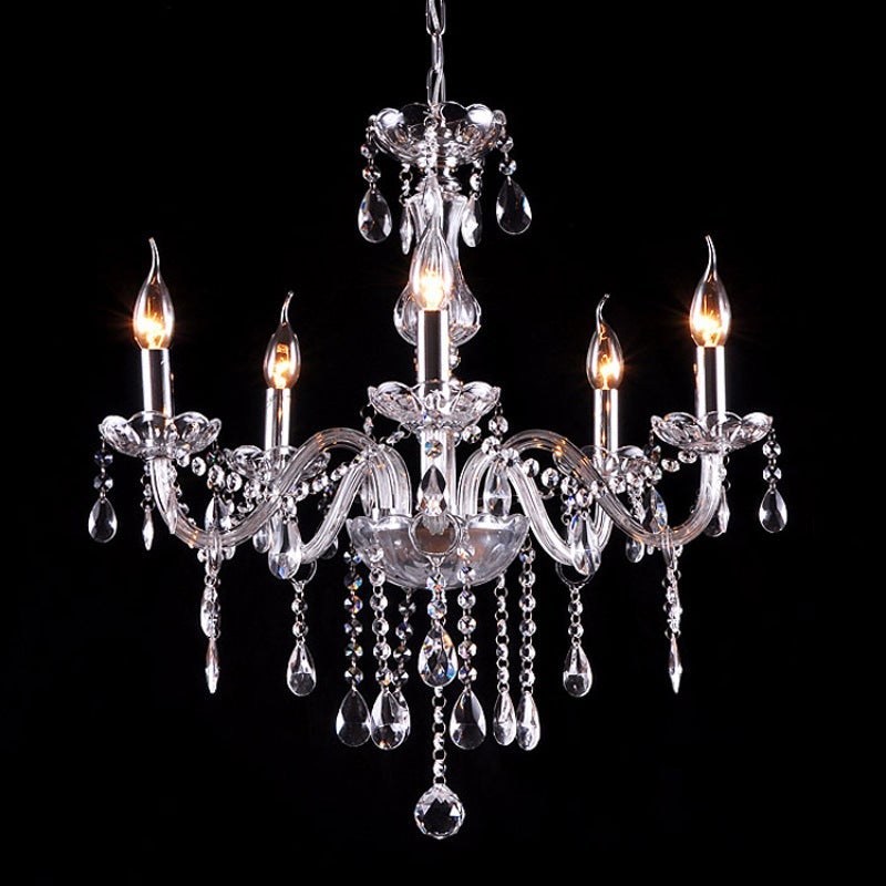 Bedroom Living Room Lamp Hotel European-style Crystal Lamp Restaurant Chandelier Creative Lamps