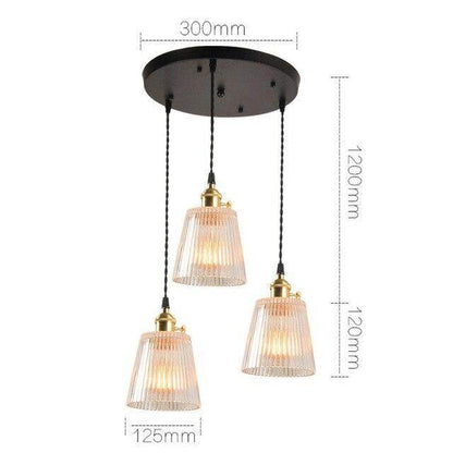 LED Brass Glass Pendant Lights E27 125mm Hanging Lamps Minimalist Personality Restaurant Bar Terrace Cafe Decorative Luminair