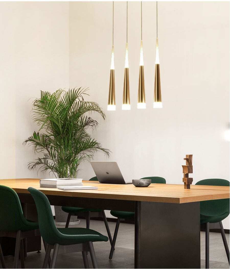 LED Simple Pendant Lights Gold Lamp For Living Room  Lustre Pendant Lights Pendant Ceiling Fixtures
