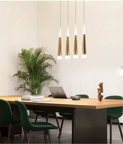 LED Simple Pendant Lights Gold Lamp For Living Room  Lustre Pendant Lights Pendant Ceiling Fixtures