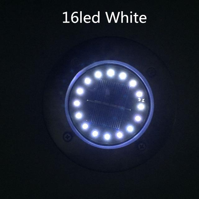 Soalr Garden Light Solar Pathway Lamp Outdoor Disk Light 16led Lawn Lights Garden Decoration Waterproof Solar Lamp Ground Light