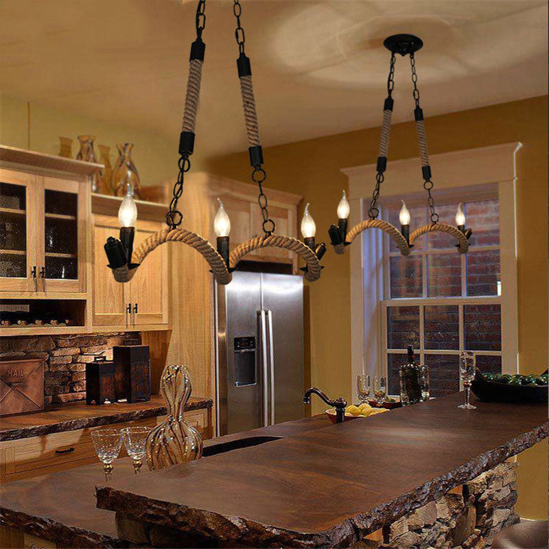Nordic Vintage Pendant Lamps Industrial Style Light Chandelier For Restaurant Bar Cafe Bra Bedroom Light