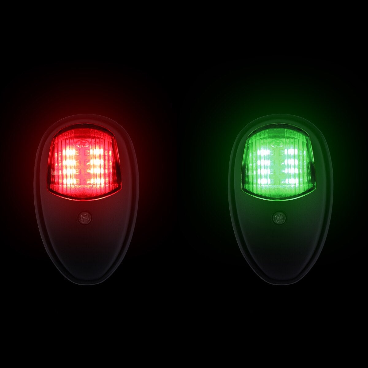 2pcs Waterproof Boat Navigation Light Green and Red Marine LED Starboard and Port Side Light for Boat Yacht Skeeter DC