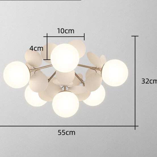 Bedroom Lamps Warm And Romantic Creative Online Celebrity Ins Petal Ceiling Lamp