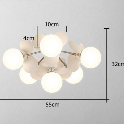 Bedroom Lamps Warm And Romantic Creative Online Celebrity Ins Petal Ceiling Lamp
