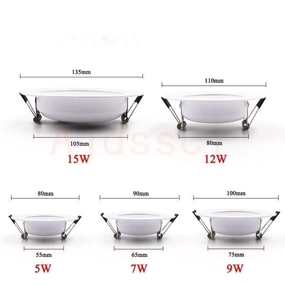 LED Downlight Spot LED downlight Dimmable  5W 7W 9W 12W 15W Recessed in LED Ceiling Downlight Light Cold Warm white Lamp