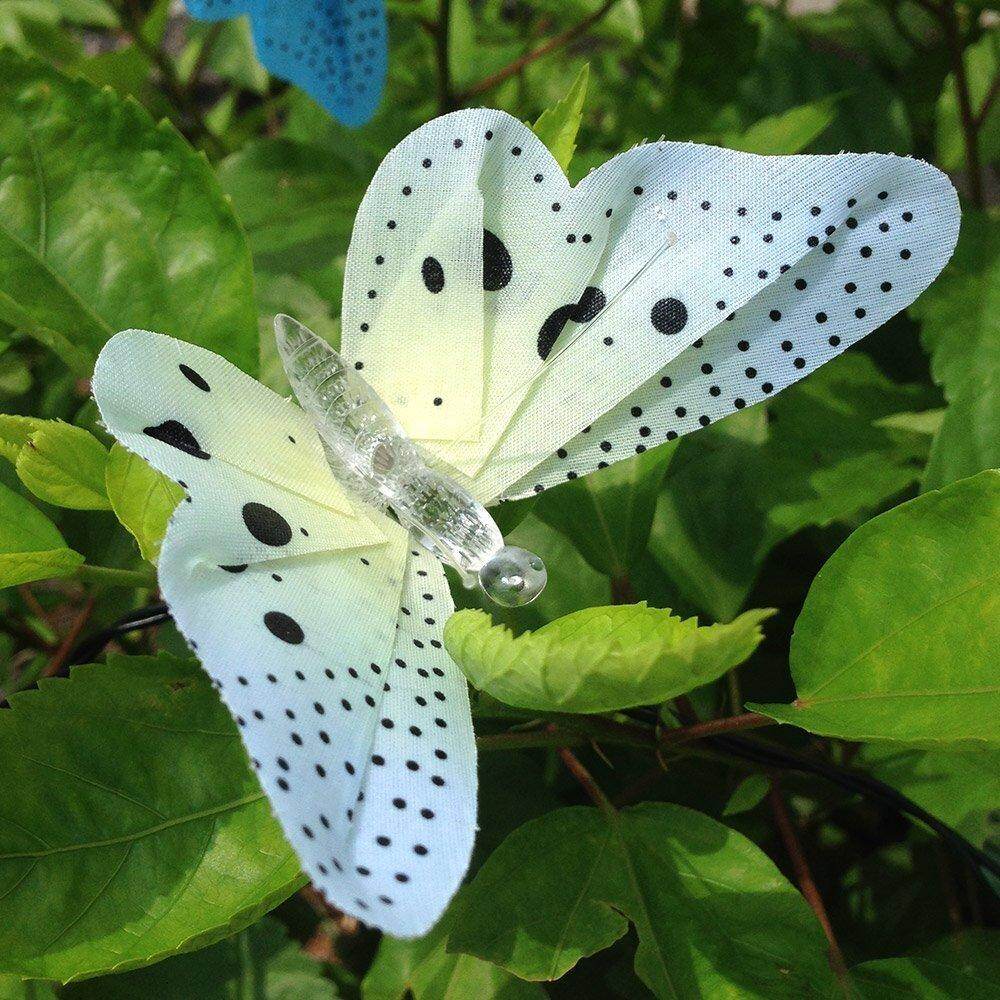 12/20 Led Solar Powered Butterfly Fiber Optic Fairy String Lights Waterproof Christmas Outdoor Garden Holiday Decoration Lights