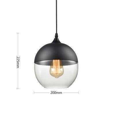 Glass Nordic Modern Pendant Lamp Dinning Room Bar Cafe Loft Vintage Light Hanging Lights Industrial Lighting Fixtures LED