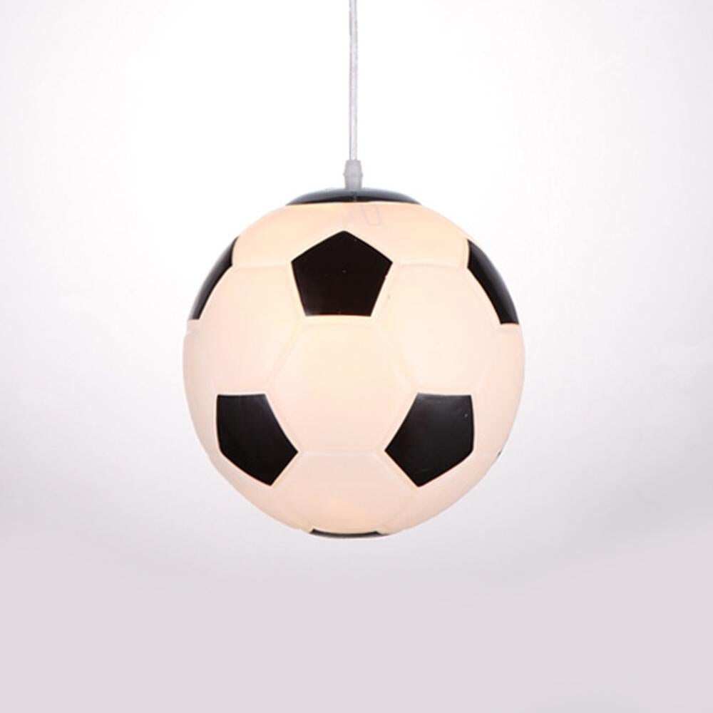 Modern Football Basketball Globe Glass Ball Pendant Lights Led Sport Hanging Lamps Children's Room Bedroom Indoor Lighting Decor