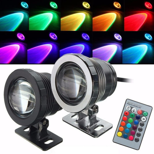 Waterproof RGB LED Flood Light Underwater Fountain Pool Pond Aquarium Spotlight Bulb Lamp Outdoor Garden AC DC  15W
