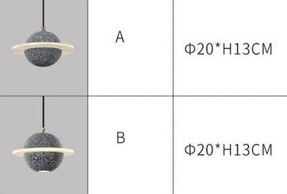 Planet Chandelier Creative Personality Restaurant Bar Simple Bedside Lamp