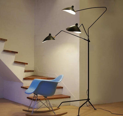 Nordic DaWn Spider Serge Mouille Floor Lamp Modeling Bedroom Industrial standing Lamp Simple Living Room Led Floor Light Fixture
