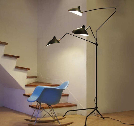 Nordic DaWn Spider Serge Mouille Floor Lamp Modeling Bedroom Industrial standing Lamp Simple Living Room Led Floor Light Fixture