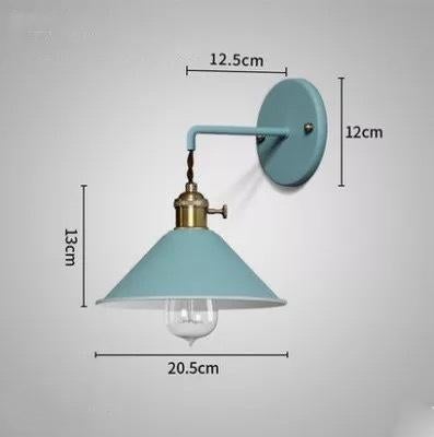 Copper Wall Lamp Nordic Lamp Macaron Wall Lamp Color Children's Room Bedside Lamp Creative Personality Wall Lamp