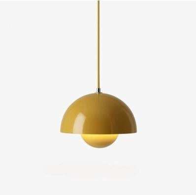 Restaurant Chandelier Creative Simple Office Clothing Shop Coffee Shop Bar Creative Color Flower Bud Led Pendant Lamp