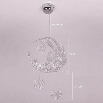 Modern Pendant Lighting Moon Star hanging lights Children Bedroom Lighting Fixture