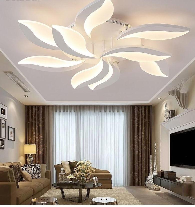 New Design Acrylic Modern Led Ceiling Lights For Living Study Room Bedroom Lampe Plafond Avize Indoor Ceiling Lamp