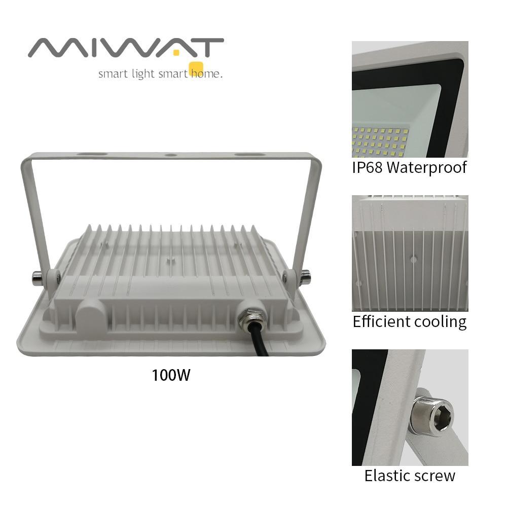 10W 20W 30W 50W 100W LED Flood Light White Floodlight Street Light  Waterproof IP68 Outdoor Garden Lighting Spotlight