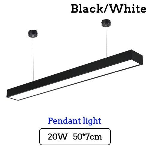 LED Strip Light Splicing Office Chandelier Indoor Surface Mounted Conference Room Exhibition Hall Workbench Hanging Line Light
