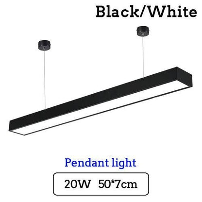 LED Strip Light Splicing Office Chandelier Indoor Surface Mounted Conference Room Exhibition Hall Workbench Hanging Line Light