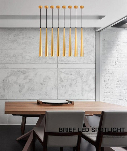Dimmable  COB Cone LED Modern Pendant Light  Aluminum&Metal Home7w /12w Hang Lamp Dining/Living Room Bar Cafe Droplight Fixture
