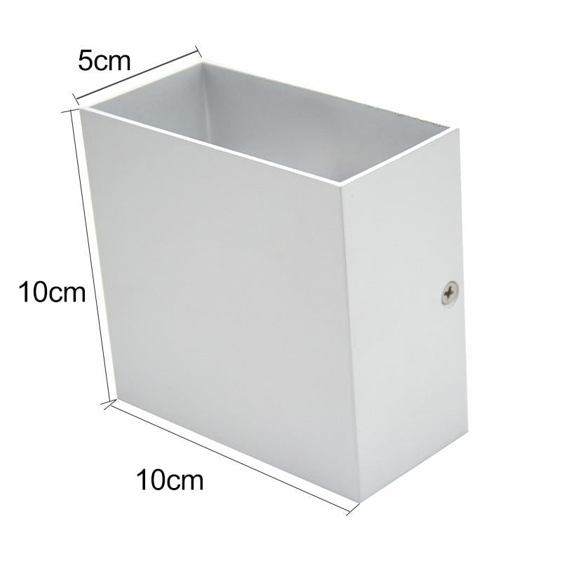 Christmas dimming lampada luminaria LED Aluminium wall light rail project Square LED lamp bedside room bedroom hotel tv lighting