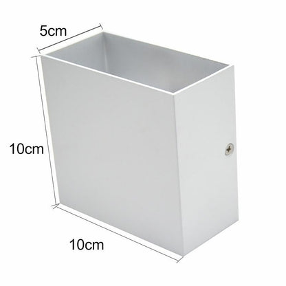 Christmas dimming lampada luminaria LED Aluminium wall light rail project Square LED lamp bedside room bedroom hotel tv lighting