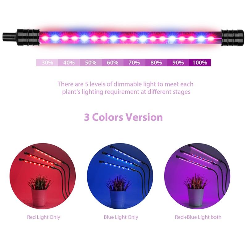 Goodland LED Grow Light USB Phyto Lamp Full Spectrum Fitolampy With Control For Plants Seedlings Flower Indoor Fitolamp Grow Box