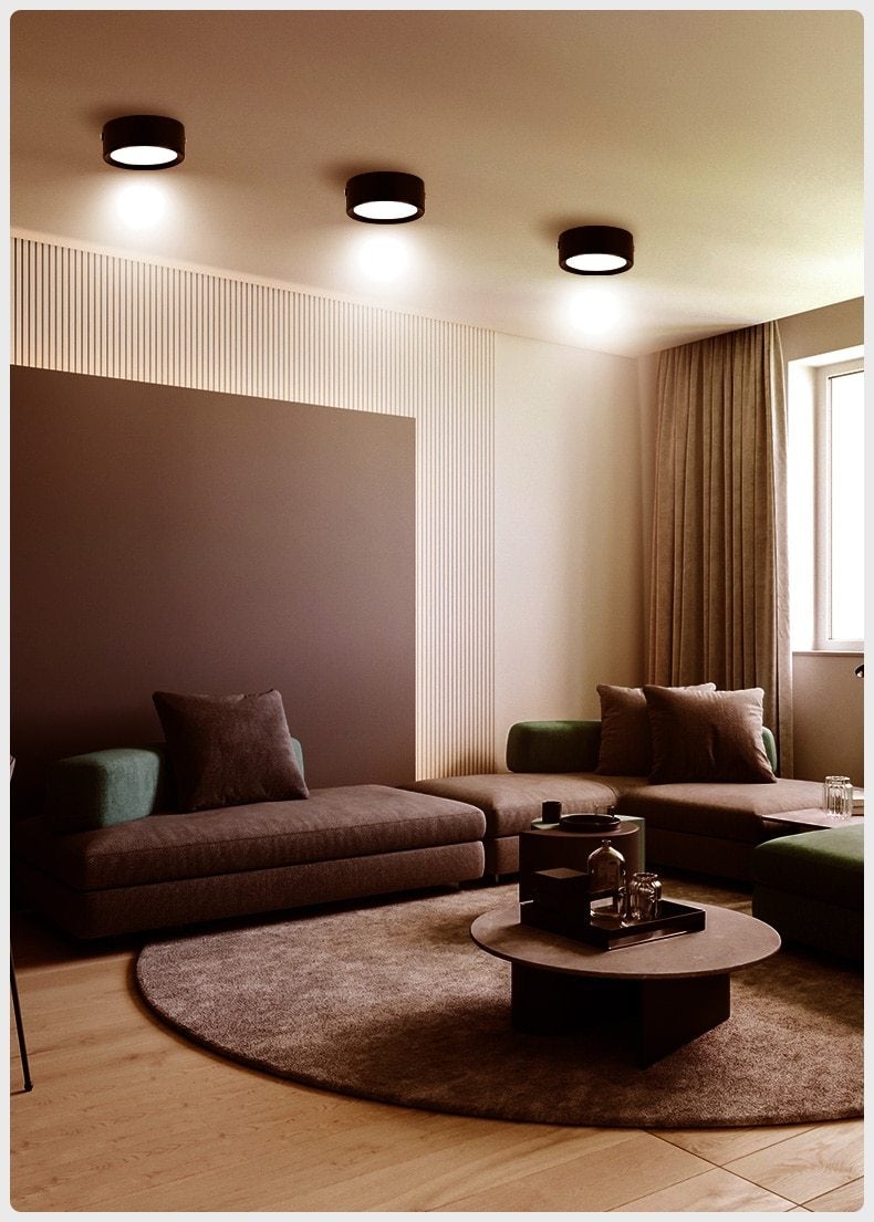 LED Downlight Mini Surface Mounted 5W 10W 15W Panel Spot Light Ultra Thin Ceiling Lamps  Indoor Lighting For Kitchen