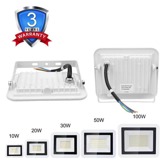 100W 50W 30W 10W 20W LED Flood Light Warm White/Cold White IP66 Waterproof 220V Garden Floodlight Outdoor Spotlight Wall Lamp