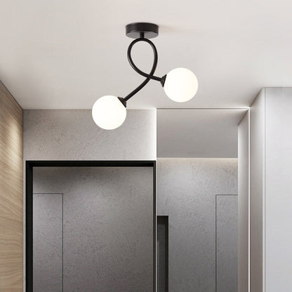 Modern Glass Ceiling Light Minimalist Ceiling lamp Indoor Lighting Hallway Aisle Balcony Entryway