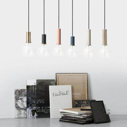 Nordic Simple Bar Hanging Lamp Colored Pendant Light Restaurant, Bedroom, Bedside Lights, Modern Art And Creative Lighting