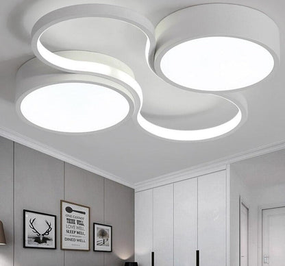 Ceiling Lamp White Or Black Frame For Home Lighting Living Room 34w 48w Lampara Techo Modern Luminaire Plafonnier