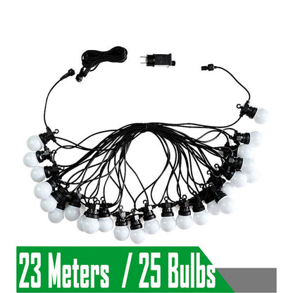 Outdoor Camp Lights Bulbs 23M G50 Waterproof Garland String LED Fairy Lights Tent