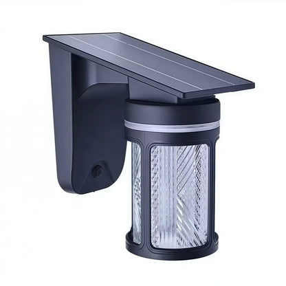 Solar Wall Lights Outdoor Waterproof IP54 3 Color LED Lantern Safety Light for Patio Garden Deck Porch Barn Garage