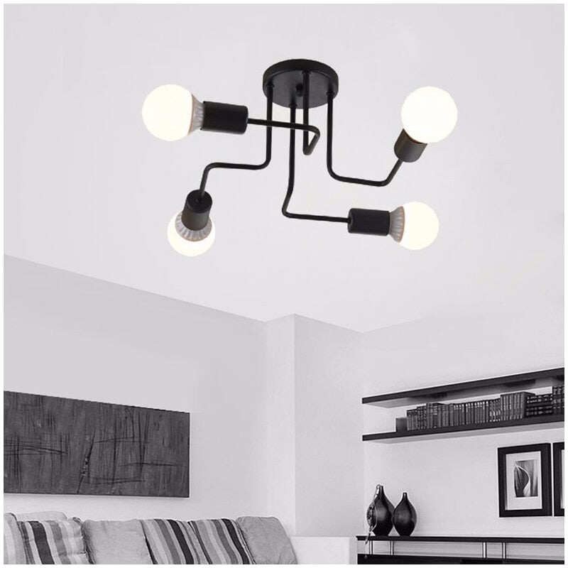 Vintage Ceiling Lights Iron Personality Ceiling Lights for Living & Bed Room