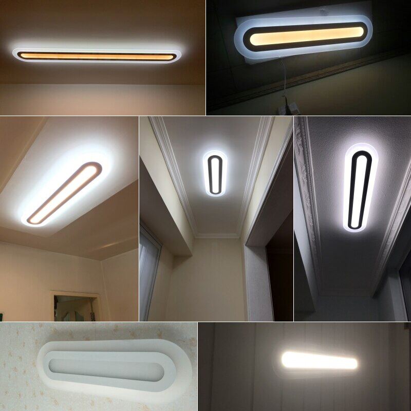 Modern Led Ceiling Lights Living Led Ceiling Lamps Bedroom Led Fixture Dining Strip Ceiling Lamp Kitchen Lustre Lighting Hallway