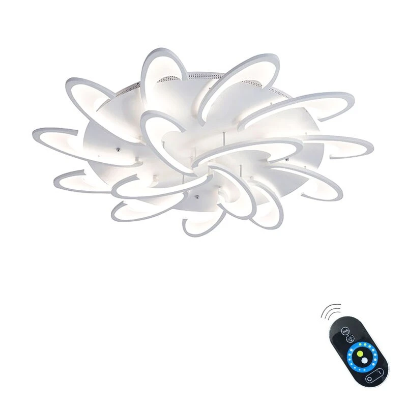 Modern LED Ceiling Light For Living Room Lamp With Remote Control Indoor Home Bedroom Lighting Decor Black Plafon