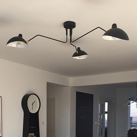 Retro Serge Mouille Pendant Lights Nordic Industrial Simple LED Spider adjustable Lamp Living Bedroom Luminaire Industrial Lamp
