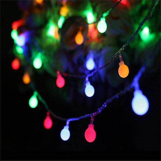 3M 5M 10M AA Battery LED Ball String Lights Christmas lights indoor Garland on Batteries Wedding Xmas Decoration light