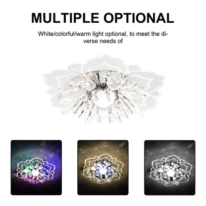 Spotlight led ceiling lamp embedded crystal downlight corridor lamp modern minimalist creative porch lamps