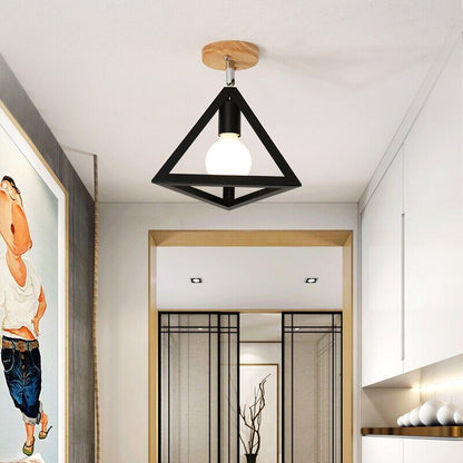 Retro Indoor Lighting Vintage Ceiling Light LED Lights More Kinds Iron Cage Lampshade Warehouse Style Light Fixture