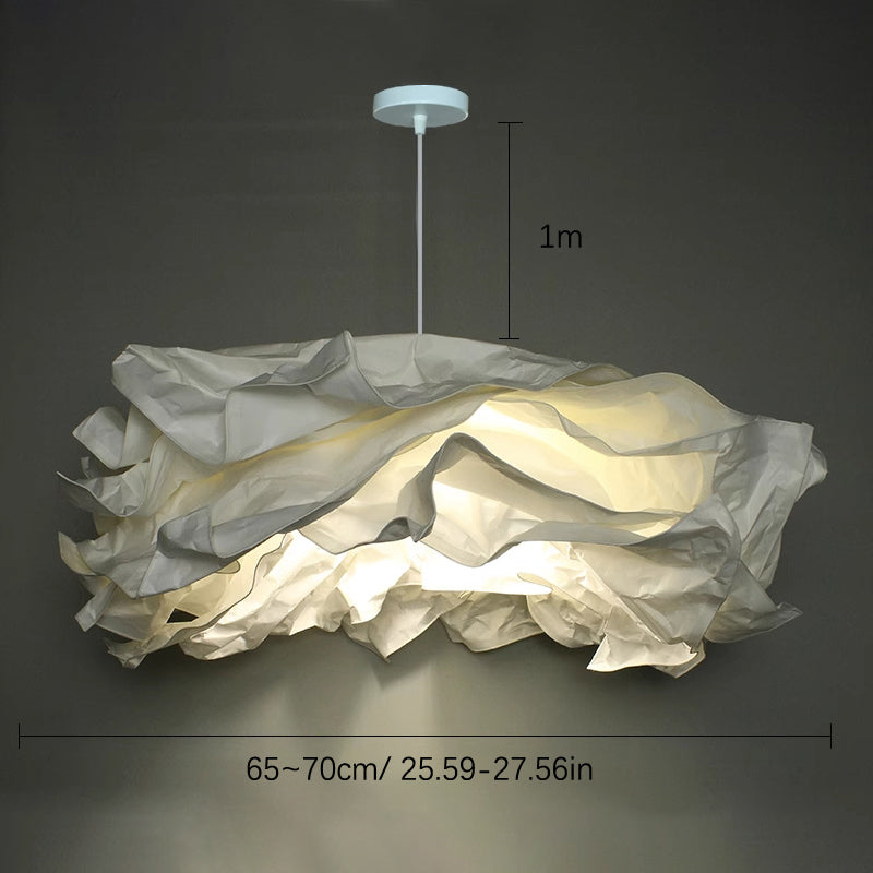 Modern Minimalist Scandinavian European Style Cloud Chandelier Mall Hotel Wedding Shop Theme B&B Convention Paper Lampshade