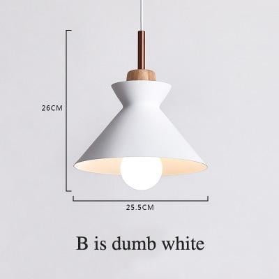 Fashion Indoor lighting pendant lights Wood and aluminum lamp restaurant bar coffee dining room LED hanging light fixture