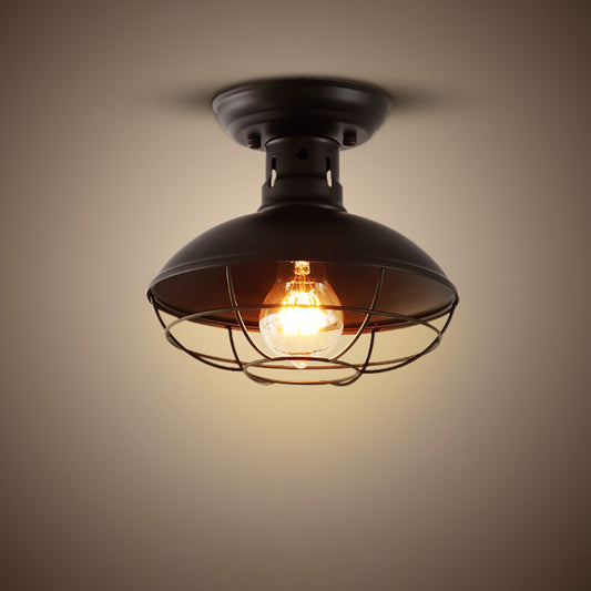 Industrial Restaurant Ceiling Lamp Retro Iron Bar Light Ceiling Lamps E27 Lighting Fixtures