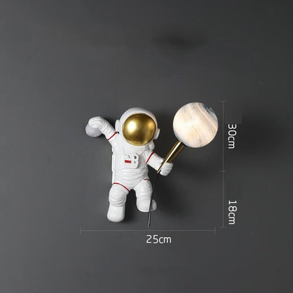 Astronaut Table Lamp Creative Small Night Lamp Moon Decorated Astronaut Wall Lamp