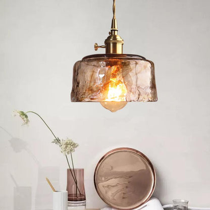 Retro Brass Chandelier Restaurant Glass Lamp Artistic Creativity Personalized Industrial Wind Chandelier