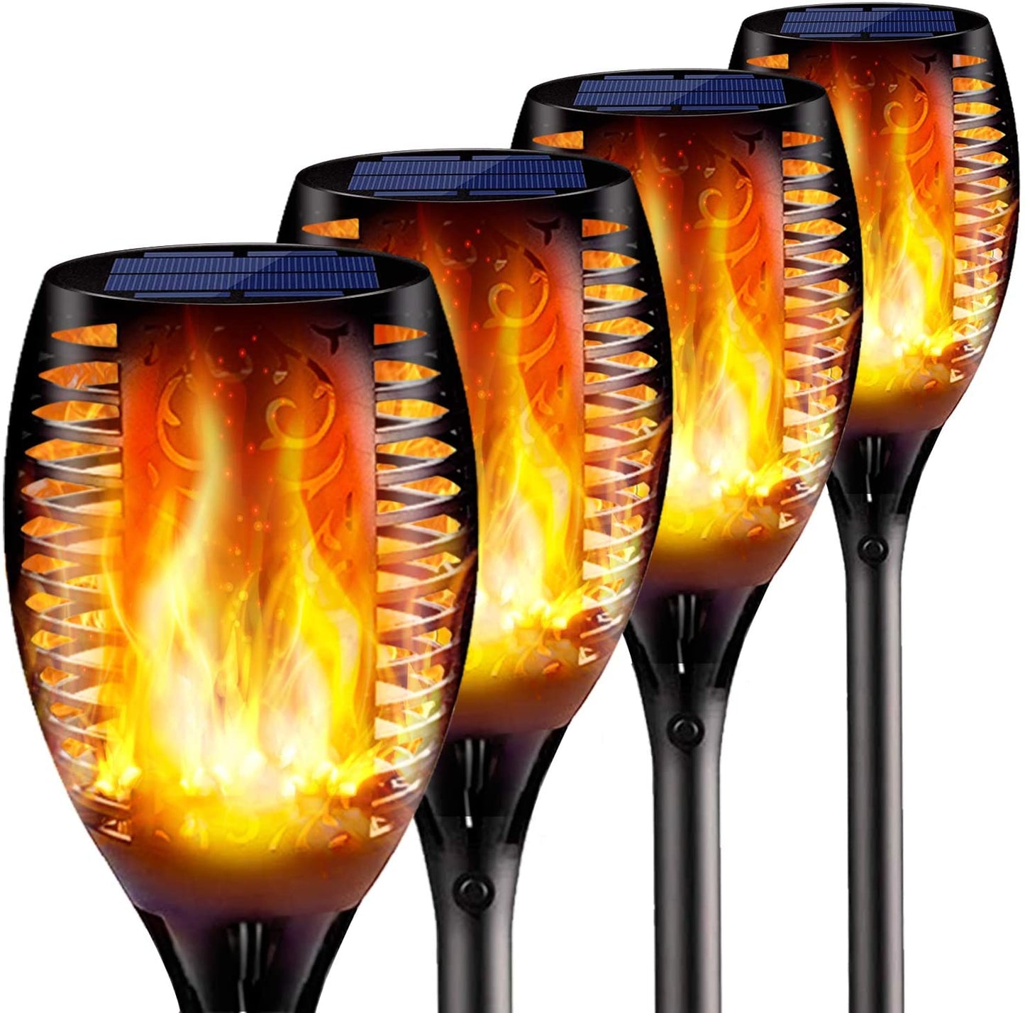 33/96 LED Solar Flame Lights Outdoor IP65 Waterproof Led Solar Garden Light Flickering Torches Courtyard Decoration Lawn Lamp